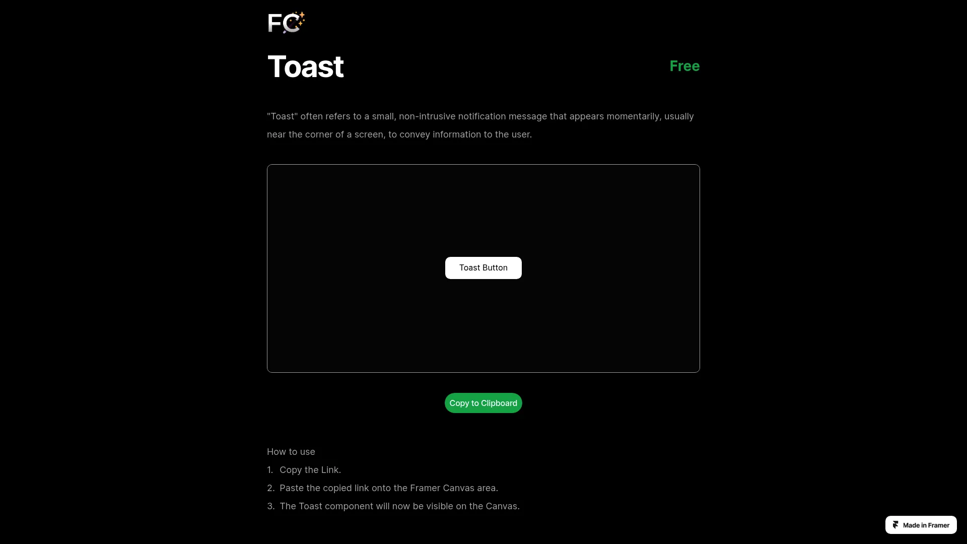 Screenshot of framercomponents.framer.website